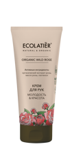 Ecolatier - krém na ruky "Mladosť a krása" s divokou ružou 