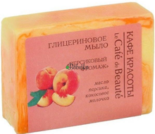 Glycerínové mydlo Le Café de Beauté - Broskyňa 100 g