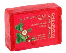 Glycerínové mydlo Le Café de Beauté - Čerstvé jahody 100 g. 
