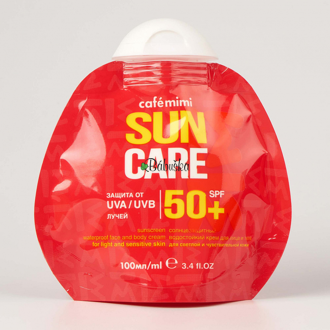 Cafe mimi - vodeodolný krém na opaľovanie s SPF 50+, záruka do 12.2023