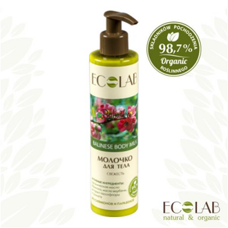 EO LAB - Balijské jemné osviežujúce telové mlieko 250 ml.