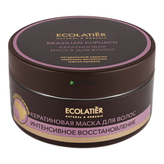 Ecolatier - obnovujúca keratínová maska na vlasy s brazílskym cupuacu
