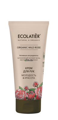 Ecolatier - krém na ruky "Mladosť a krása" s divokou ružou 