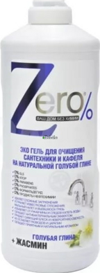 Zero- EKO gél  na čistenie kúpelní s prírodným modrým ílom a jasmínom 500 ml