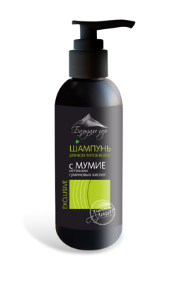 Šampón na vlasy s múmiom "Mountain Balm" 300 ml. 