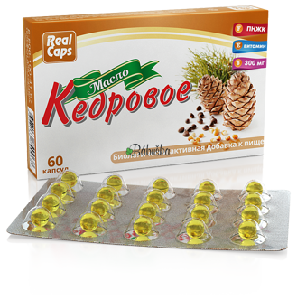 Cédrový olej Realcaps v kapsuliach - 60 kapslí 