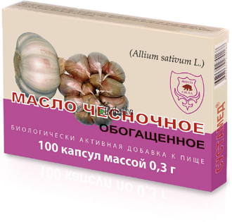Cesnakový olej v kapsuliach - 100 kapslí. 