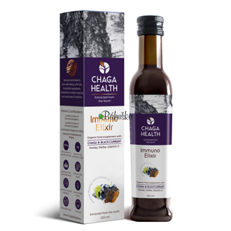 Immuno Elixír Čaga & Čierna ríbezľa 250ml záruka 26,10.2023