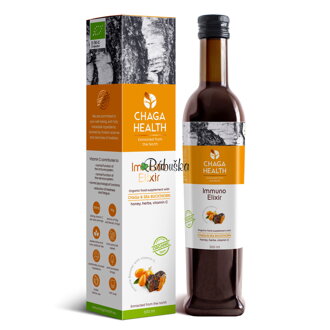 Immuno Elixir Čaga & Rakytník 500ml BIO. Záruka do 16.2.2023