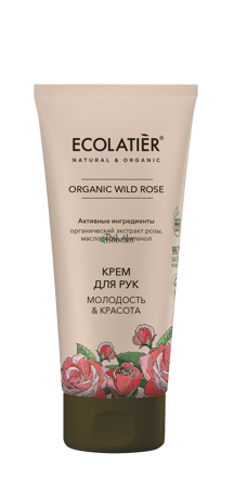 Ecolatier - krém na ruky "Mladosť a krása" s divokou ružou 
