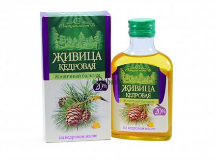 Altajský - Cédrový olej s cédrovou živicou 20% 100 ml. 