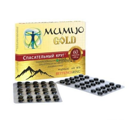 Zlaté múmio čisté Kirgizské 60 tbl.
