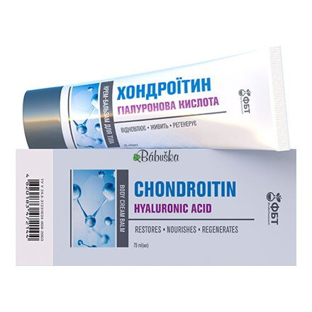 FBT Telový krémový balzam s chondroitínom a kyselinou hyalurónovou 75 ml 