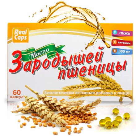 Olej s pšeničných klíčkov 60 kapsúl - Real caps
