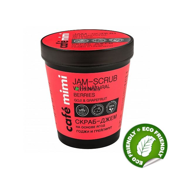 Cafe mimi - Cukrový telový peeling - goji a grapefruit 270 g. Záruka do konca augusta 2022 Cafe mimi - Cukrový telový peeling - goji a grapefruit 270 g. Záruka do konca augusta 2022