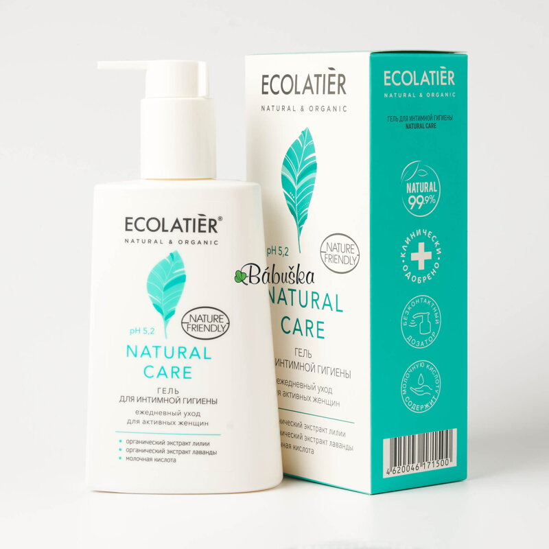 Ecolatier - gél na intímnu hygienu "Prírodná starostlivosť"