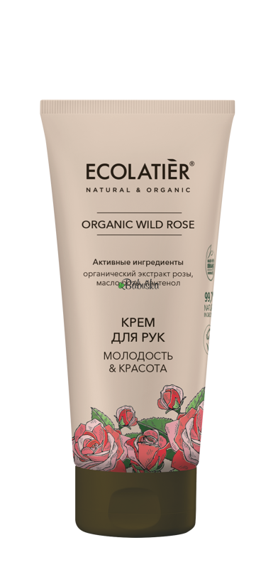 Ecolatier - krém na ruky "Mladosť a krása" s divokou ružou Ecolatier - krém na ruky "Mladosť a krása" s divokou ružou