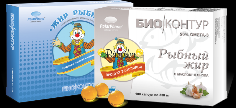 Rybí tuk s cesnakovým olejom 100 kapsulí. 