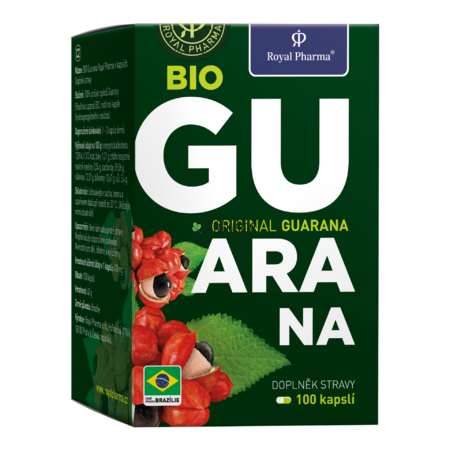BIO Guarana - doplnok energie - 100 kapslí. Záruka 1.12.2022 BIO Guarana - doplnok energie - 100 kapslí. Záruka 1.12.2022