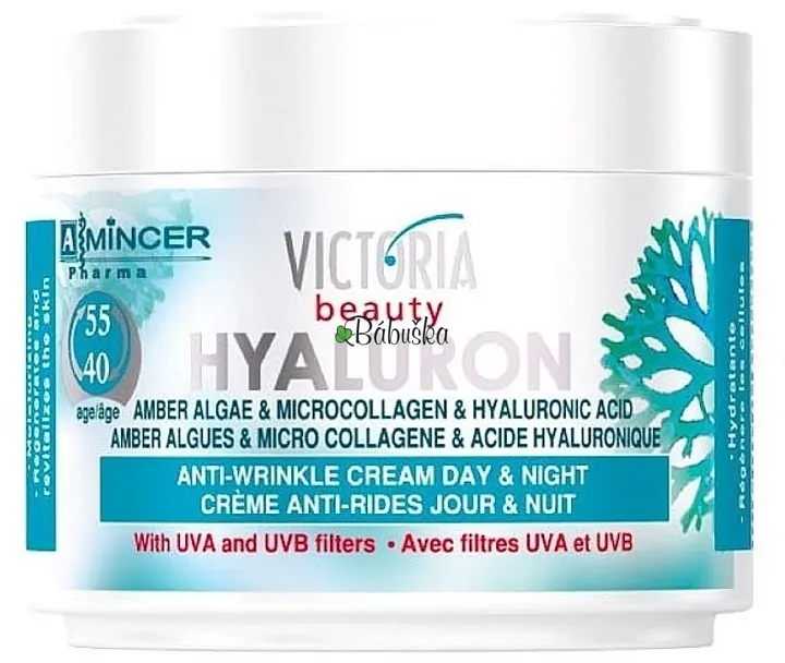 Victoria Beauty Krém na tvár s jantárovými riasami a mikrokolagénom od 40-55rokov , 50ml Victoria Beauty Krém na tvár s jantárovými riasami a mikrokolagénom od 40-55rokov , 50ml
